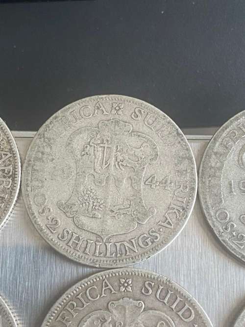 Lot of 12 x Florin and 2 Shillings 80% Silver Coins